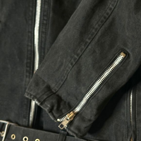 Womens Harley Davidson Jacket Angled Zipper Front Vintage See Photos for size - Picture 4 of 15